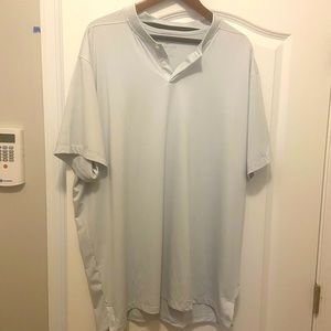 New Nike Golf grey/silver logo Drifit Polo XXL